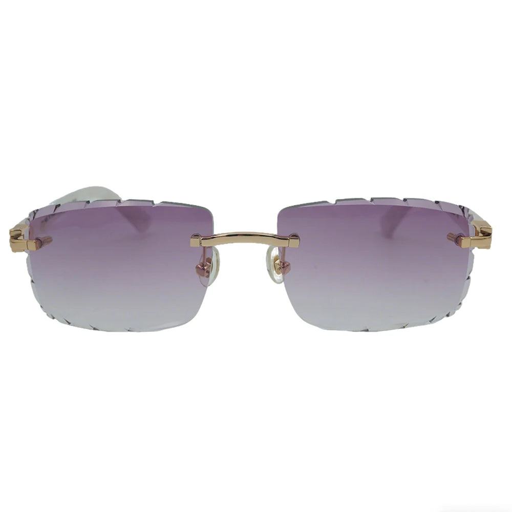 Sonnenbrille mit schlanken Metallrahmen: UV400-Schutz, trendiges Design für den täglichen und draußenbereich, schlanke Metall-Sonnenbrille