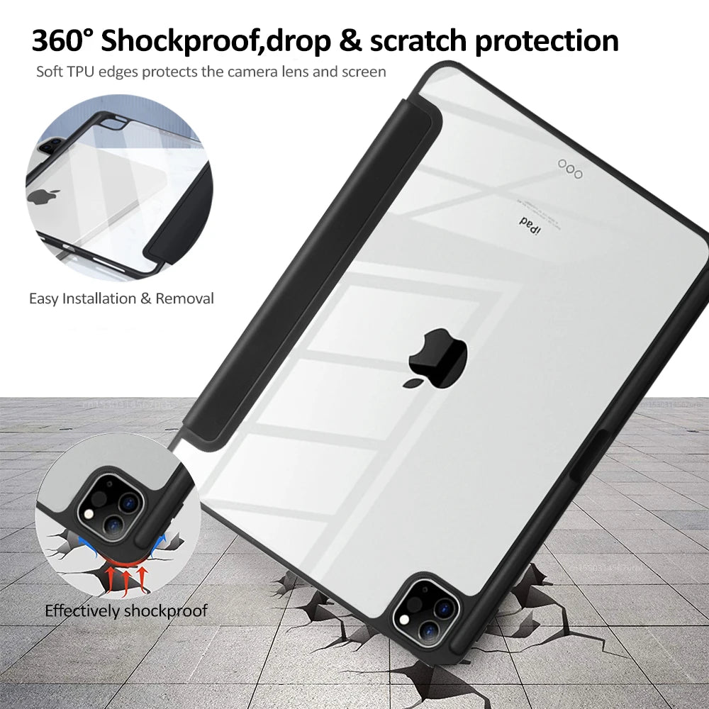 Fall Für iPad Pro 11 12 9 Zoll 2020 2022 2024 Abdeckung Für iPad 9th 10th 7th 8th Air 4 5 10,2 10,9 Abdeckungen iPad Mini 6 Fällen