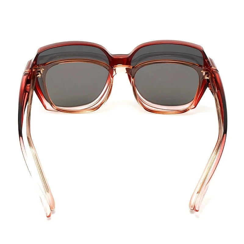 Modische Überbrille für Kurzsichtige mit Mehrfachrahmen UV-Schutz für Outdoor-Sportarten wie Wandern, Angeln und Radfahren