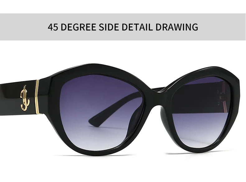 2025 neue Moderne Sonnenbrille Frauen Männer Ins Internet Celebrity Modell Cat Eye Sonnenbrille Weibliche Klassische Goggle Gafas De Sol UV400