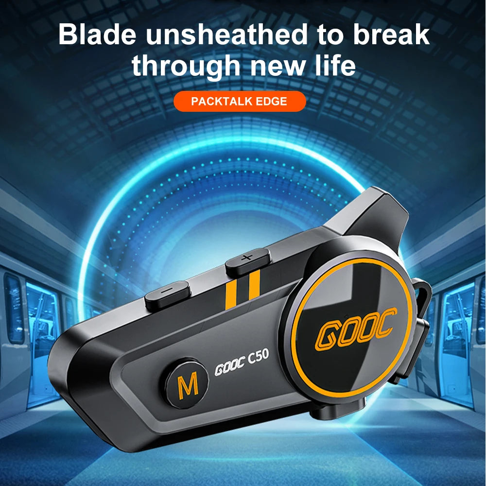 Bluetooth 5,3 Helm Headset Drahtlose Freisprecheinrichtung Telefon Kit Motorrad Wasserdichte Kopfhörer MP3 Musik Player Lautsprecher für Moto