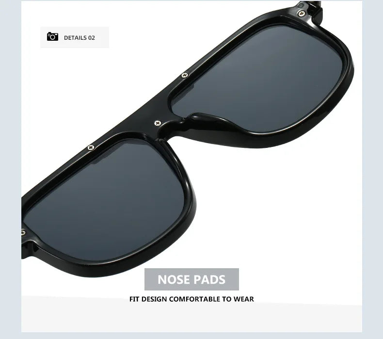 Personalisierte Sonnenbrille mit großem Rahmen für Damen und Herren, elegante Mode, UV-beständig, Straßenfotografie, beliebte Brille