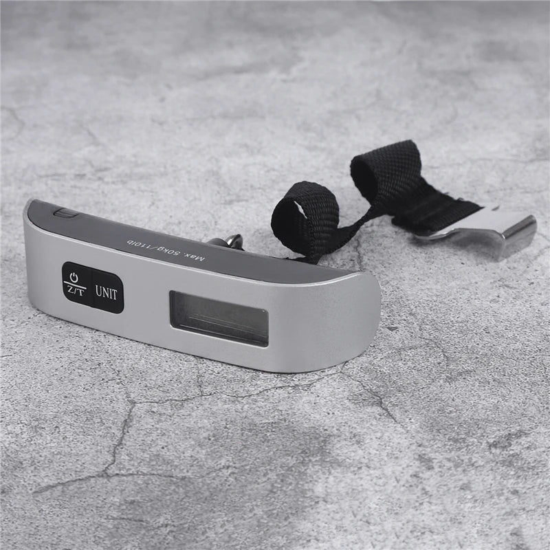 Tragbare Waage, digitales LCD-Display, 110 lb/50 kg, elektronisches Gepäck, hängender Koffer, Reisegewicht, Gepäcktasche, Gewichtsbalance-Werkzeuge