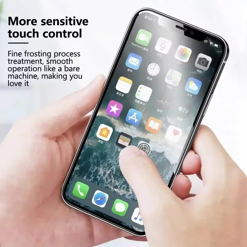 5 Stück matte Hydrogelfolie für iPhone 16 14 13 12 11 15 Pro Max Mini Frosted Displayschutzfolie für iPhone XS X XR 7 8 14 15 16 Plus