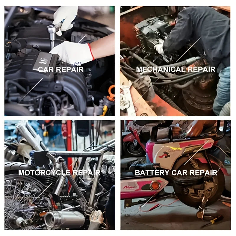 AIRAJ NEUE Auto Reparatur Tool Kit 46/53 Teile/satz Steckschlüssel Set Auto Reparatur Werkzeug Ratsche Drehmomentschlüssel Combo Auto Reparatur werkzeug Set