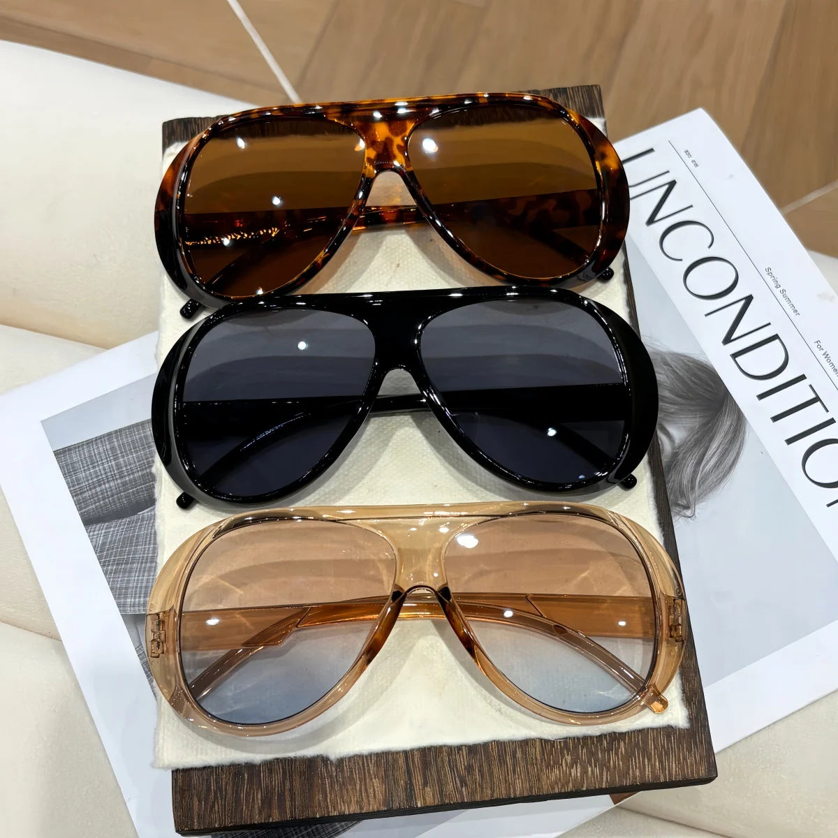 3 Stück modische Sonnenbrillen im europäischen und amerikanischen Retro-Stil für Herren und Damen, trendig, vielseitig, Sonnenschutz für den Sommer und UV-Schutz