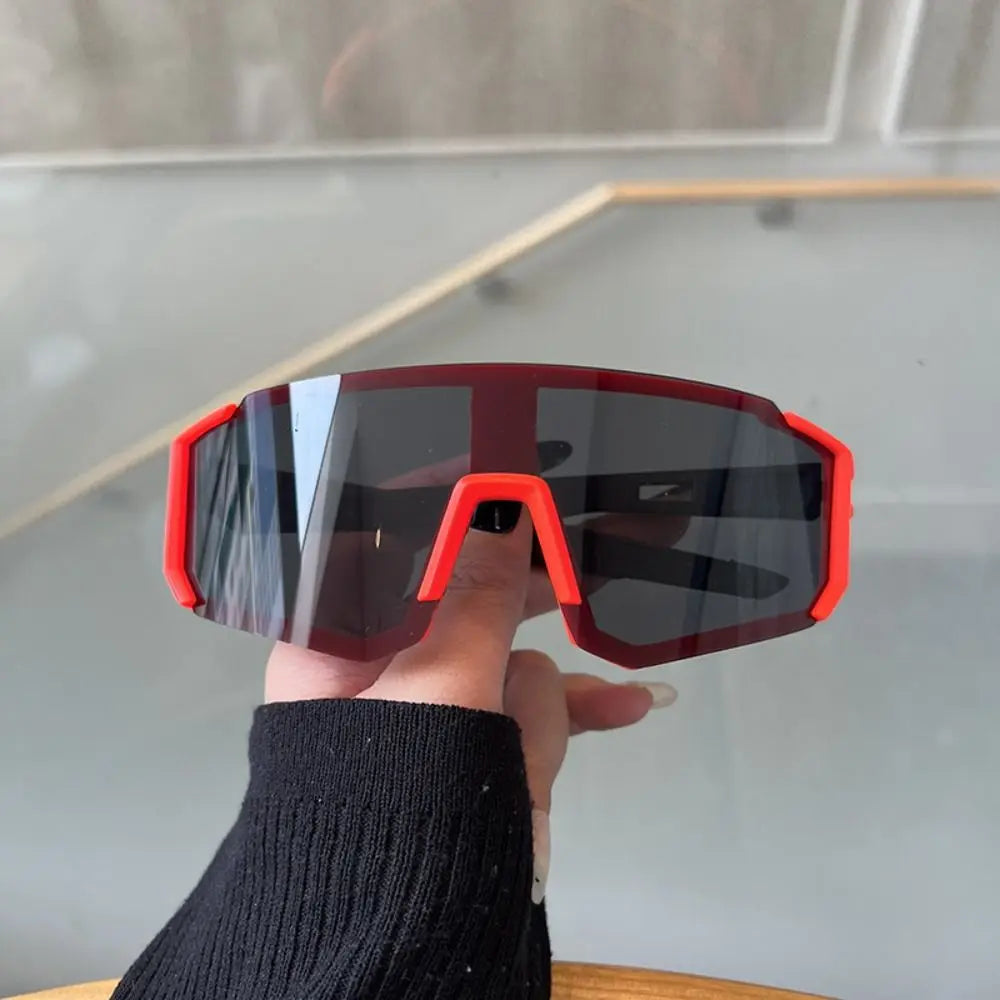 UV Sandproof Radfahren Sonnenbrille Klare Anti Strahlung Objektiv Outdoor Sport Brille Schutz Übergroße Winddichte Gläser