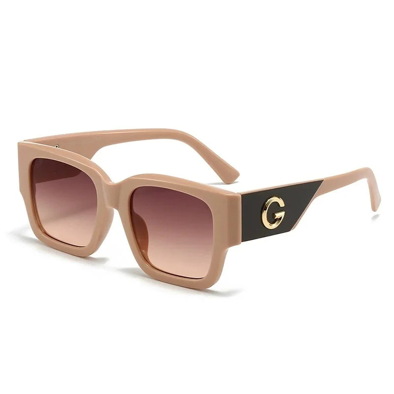 Luxusmarke G Fashion Sonnenbrillen für Damen und Herren, europäische und amerikanische stilvolle quadratische Designer-Brillen, Unisex-Brillen, UV400