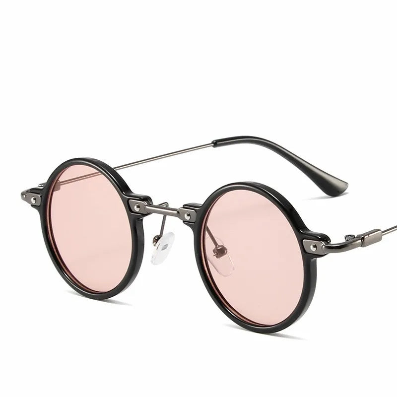 Runde Sonnenbrille für Männer Frauen Retro Steampunk Sonnenbrille männlich weiblich Marke Designer Metallrahmen Brillen Sonnenbrillen oculos de sol