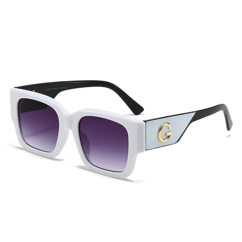 Luxusmarke G Fashion Sonnenbrillen für Damen und Herren, europäische und amerikanische stilvolle quadratische Designer-Brillen, Unisex-Brillen, UV400