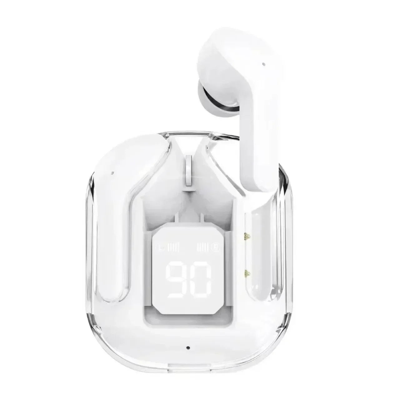 Original T2 Drahtlose Bluetooth Kopfhörer Transparent HIFI Kopfhörer LED Power Digital Display Stereo Sound Kopfhörer für Xiaomi