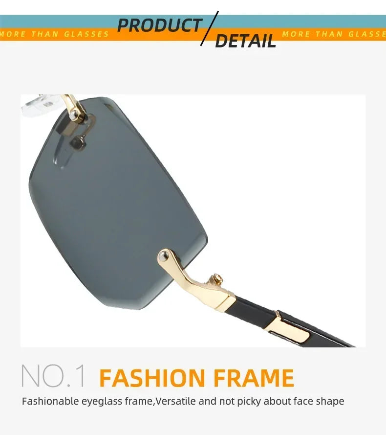 Mode High Definition Sonnenbrille Männer Damen Blau Licht Blockieren Augenschutz Brillen Randlose Quadratische Rahmen Brillen Goggle