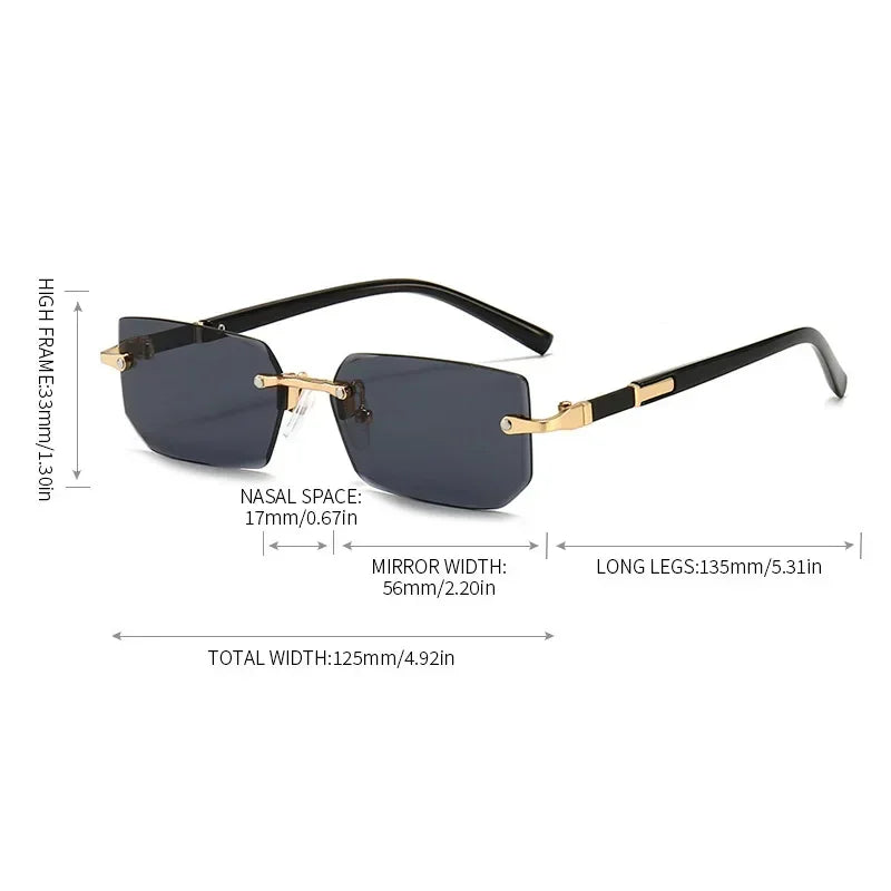 Mode High Definition Sonnenbrille Männer Damen Blau Licht Blockieren Augenschutz Brillen Randlose Quadratische Rahmen Brillen Goggle