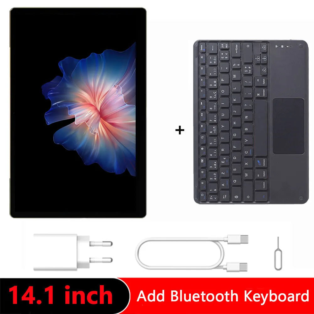 Globale Version 14,1 Zoll Tablet PC Großer Bildschirm 1920x1080 Octa Core MT6769 12+256GB Tablet 14 Zoll Android 14 Game Study PAD