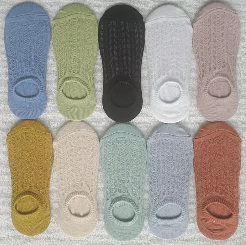 10 Paar Damen-Socken mit Cartoon-Muster, trendige und modische, vielseitige Socken, leichte, atmungsaktive, bequeme Freizeitsocken