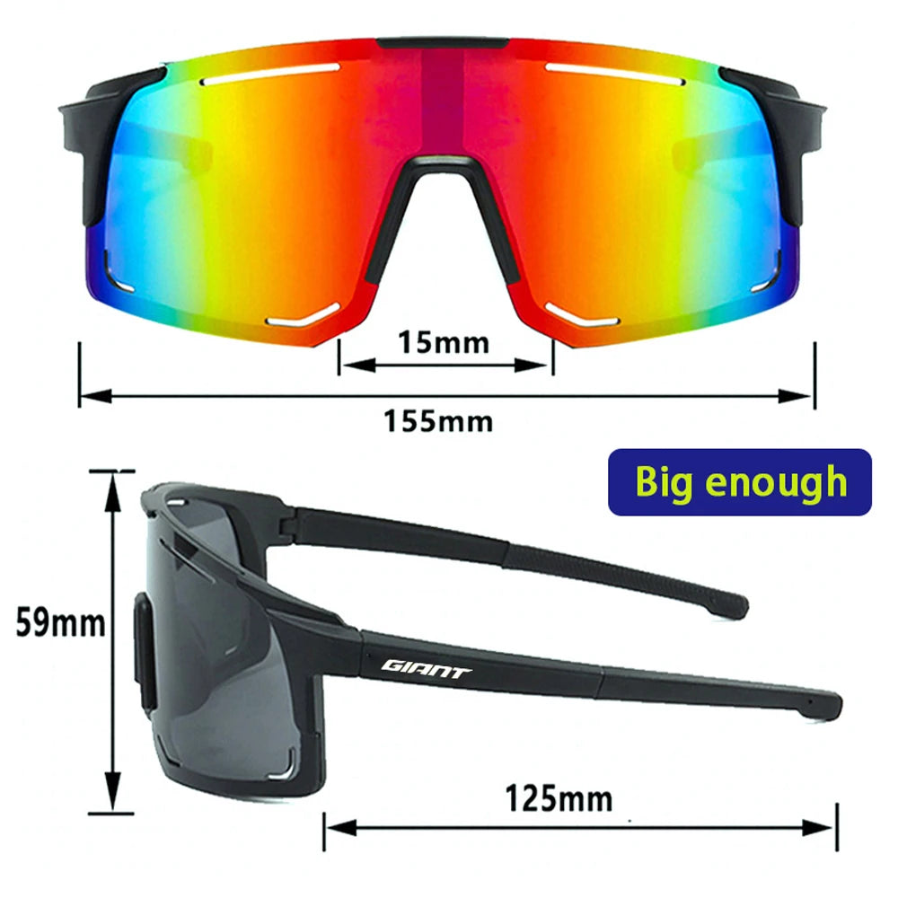 Riesige Sonnenbrille zum Radfahren und Angeln in professioneller Qualität – UV-Schutz, blendfrei, stoßfest, Outdoor-Sport, Damen und Herren