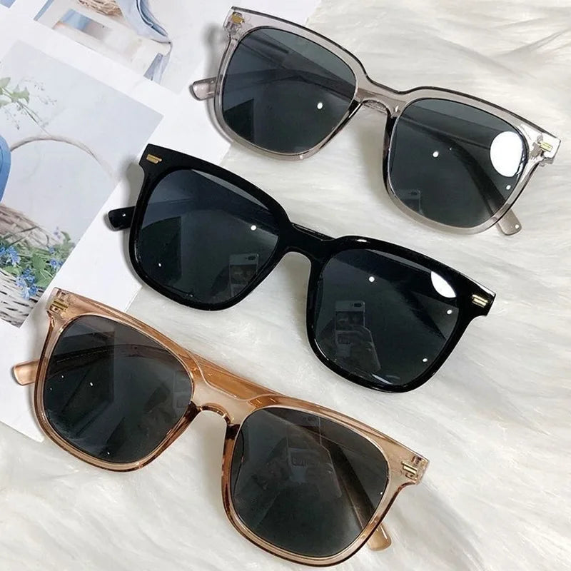 Sommer Quadratische Sonnenbrille für Dame Mode Trendy Stil Sonnenbrille Vintage Shades Brille UV400 Schutz Streetwear Brillen