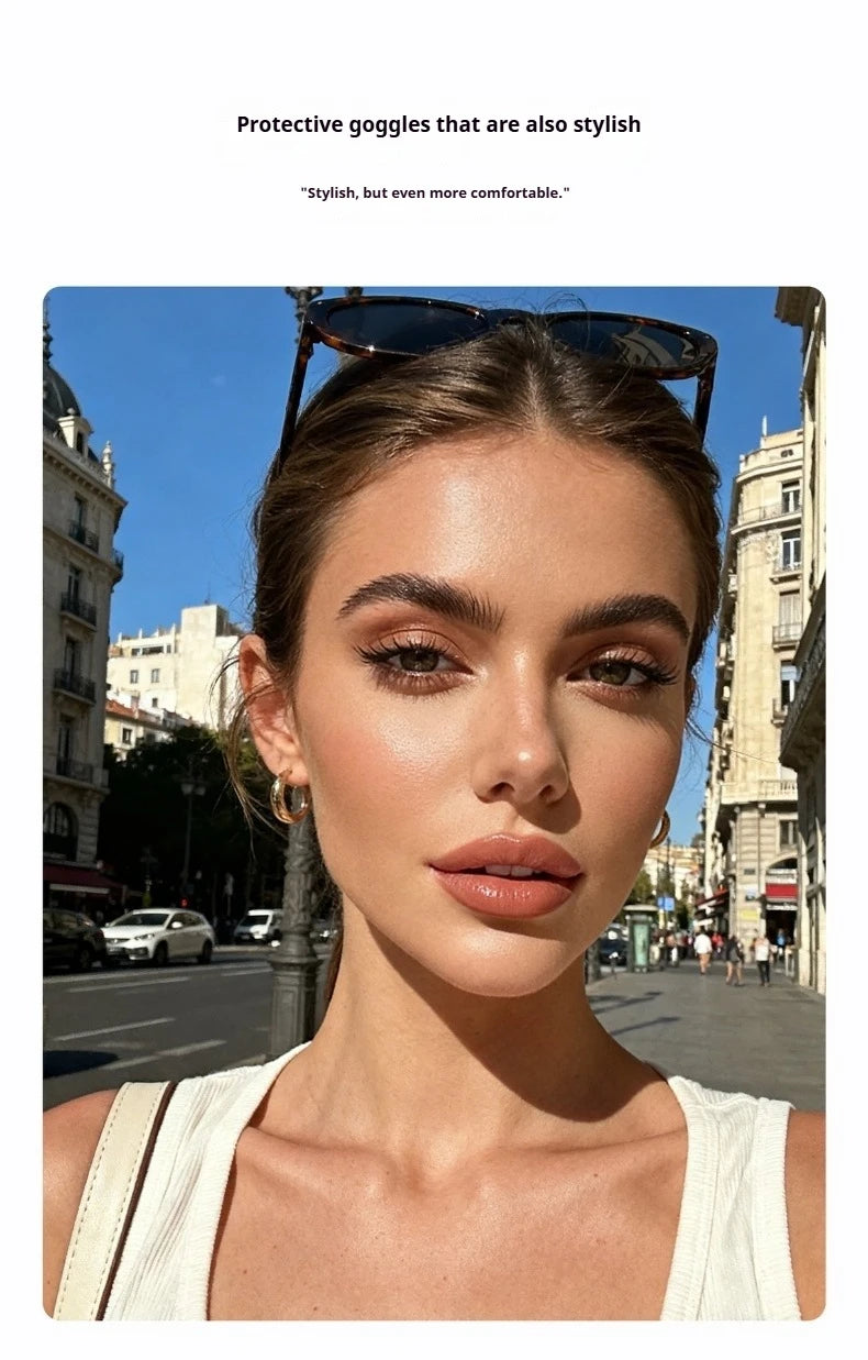 2026 Neue Luxus Steampunk Sonnenbrille, Metallrahmen Ovale Vintage-Brille, Modische Sonnenbrille für Damen, Fahrerbrille für Herren