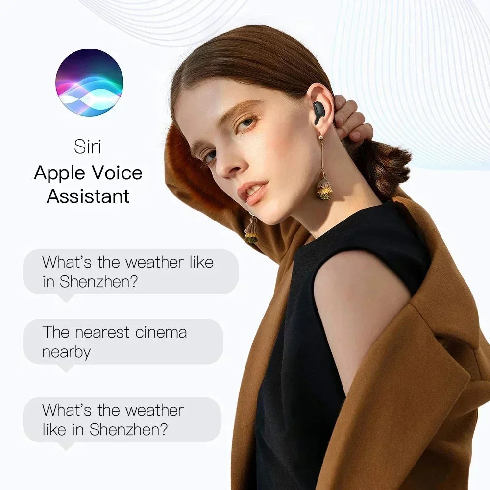 E6S Drahtlose Bluetooth-Kopfhörer TWS Bluetooth-Headset Drahtlose Ohrhörer Ohrhörer mit Geräuschunterdrückung und Mikrofon-Kopfhörer