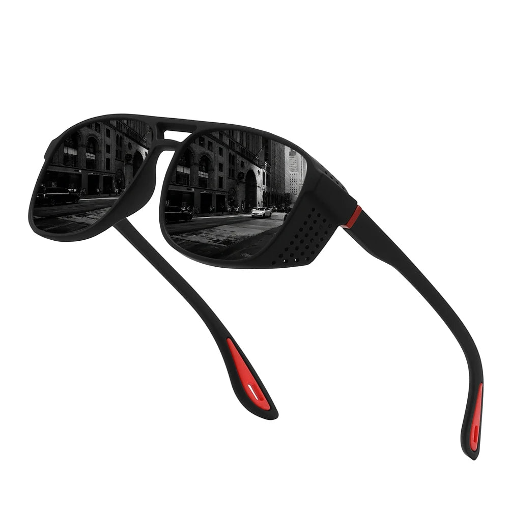 Outdoor-Sportbrillen, stilvolle Angel- und Fahrradbrillen für Herren, UV400-Sonnenbrillen, Retro-polarisierte Sport-Sonnenbrillen zum Einkaufen im Freien