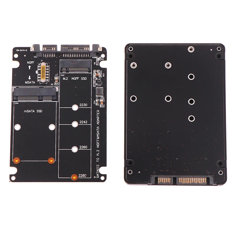 Hochwertige 1-teilige Sata 60 Gbit/s bis m2 ngff sata ssd msata ssd Adapter msata zu sata m.2 ngff zu sata Festplatten adapter platine