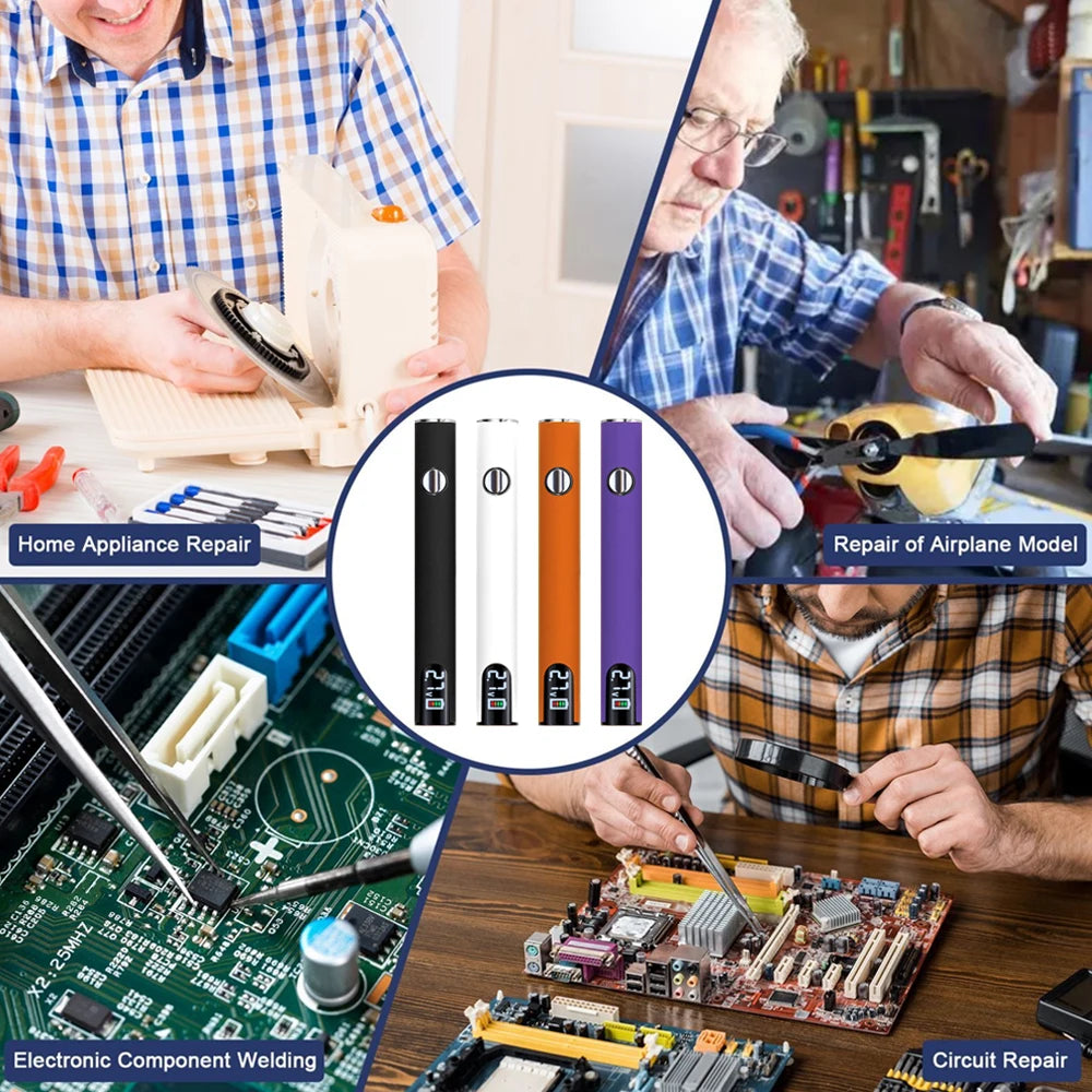 Mini-Batterie-Schweiß werkzeugs atz 510 Vorheizen Batterie knopf Wärme spitzen Löt reparatur werkzeuge tragbarer elektrischer Lötkolbens tift