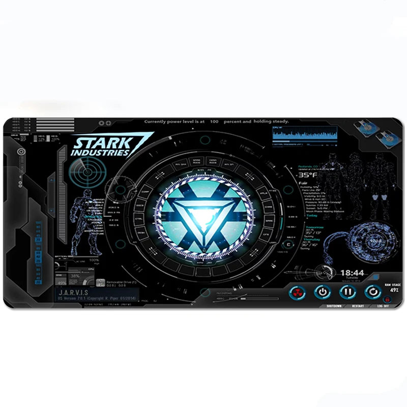 Mauspad Gamer Zubehör Iron Mans Xxl Mauspad Niedliches Mousepad Anime Teppich Gaming Laptop Schreibtischmatte PC Gamer Schrank Schreibtischunterlage