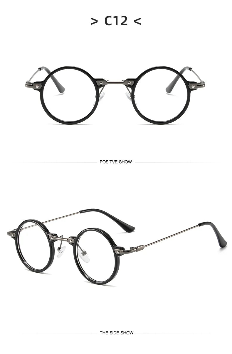 Runde Sonnenbrille für Männer Frauen Retro Steampunk Sonnenbrille männlich weiblich Marke Designer Metallrahmen Brillen Sonnenbrillen oculos de sol