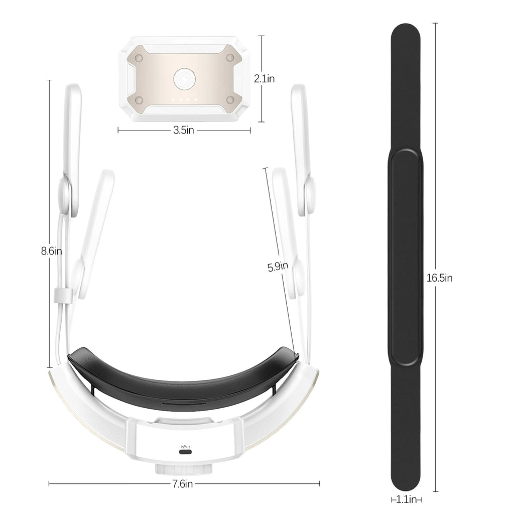 Kopfband mit Akku für Meta/Oculus Quest 2, verstellbares Elite-Gurt-Ersatzzubehör für Oculus/Meta Quest 2