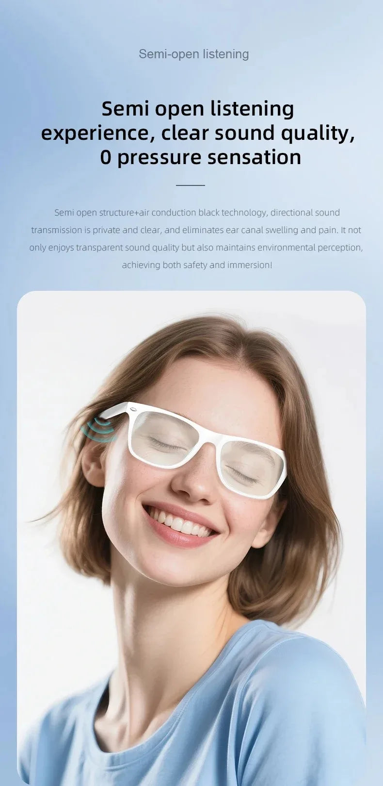 Intelligente Brille, Bluetooth-Anruf, Outdoor-Sport-Kopfhörer, KI-Sprachnavigation, photochrome Linse, wasserdichte Anti-UV-Smart-Sonnenbrille