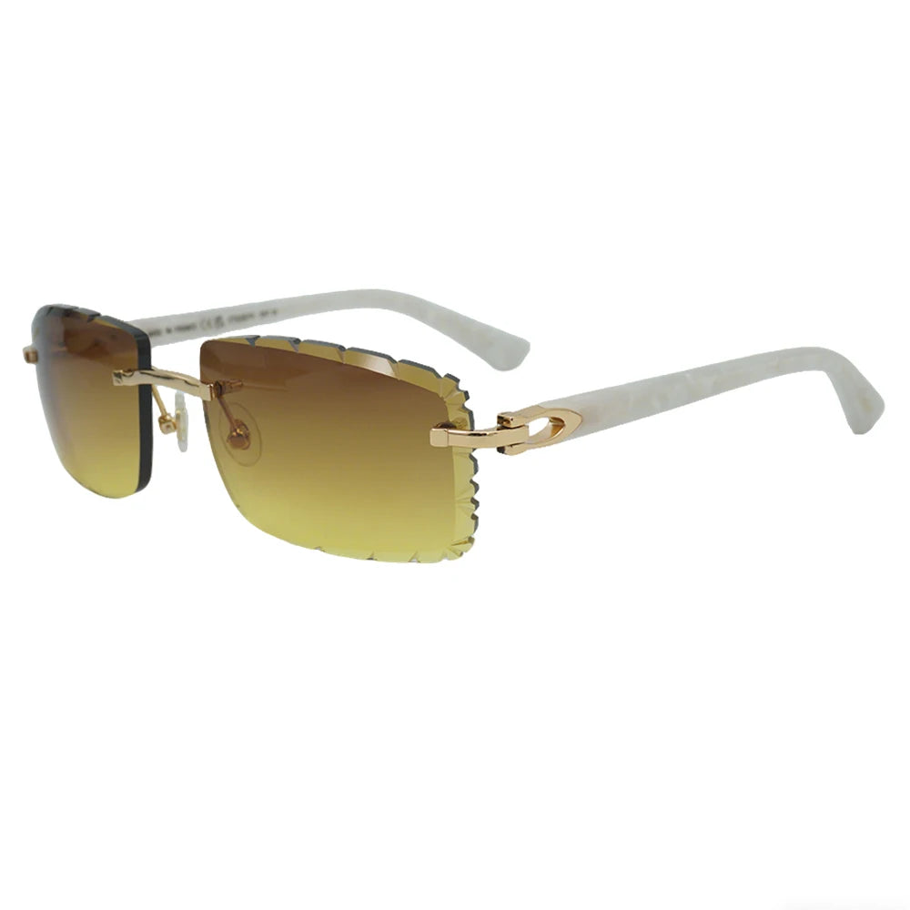 Sonnenbrille mit schlanken Metallrahmen: UV400-Schutz, trendiges Design für den täglichen und draußenbereich, schlanke Metall-Sonnenbrille