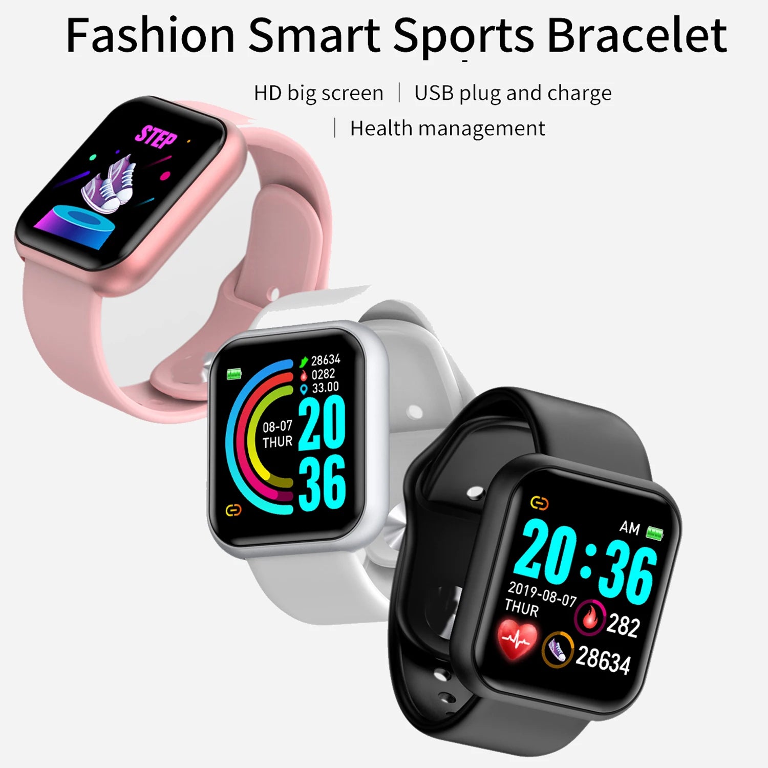 Smart Uhr Für Frauen Männer Armbanduhr Bluetooth Verbunden Telefon Player Musik Fitness Sport Armband Schlaf Monitor Digitale Uhren