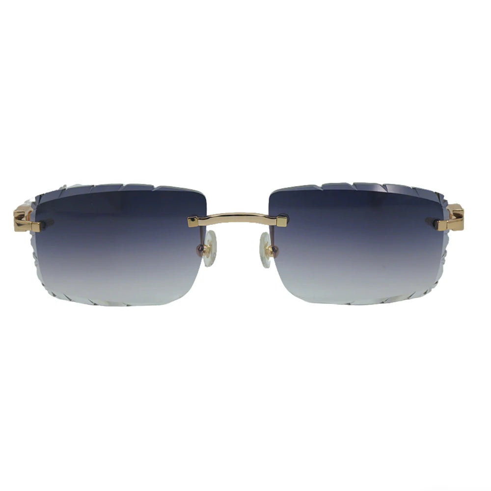 Sonnenbrille mit schlanken Metallrahmen: UV400-Schutz, trendiges Design für den täglichen und draußenbereich, schlanke Metall-Sonnenbrille
