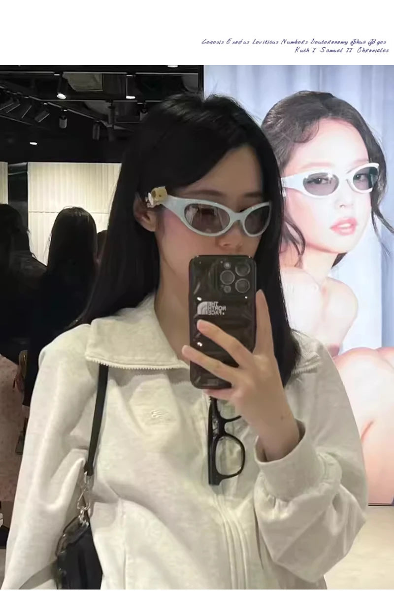 Koreanische radfahren blaue sonnenbrille frauen ins street shot sonnenschutz brille staub dichte wind dichte reit brille uv400 sonnenbrille männer