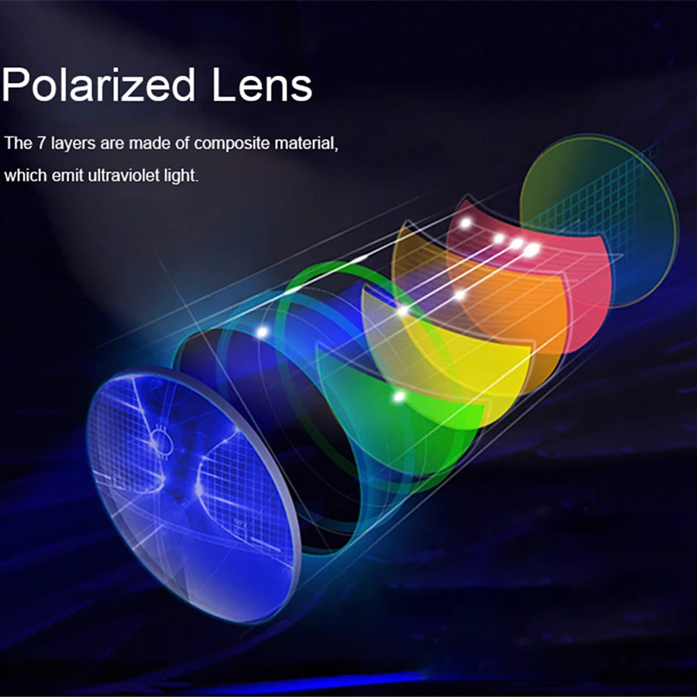 Klassische Angeln Sonnenbrille Männer Polarisierte Metall Quadratischen Rahmen UV400 Photochrome Brille Frauen Fahren Verfärbung Brillen