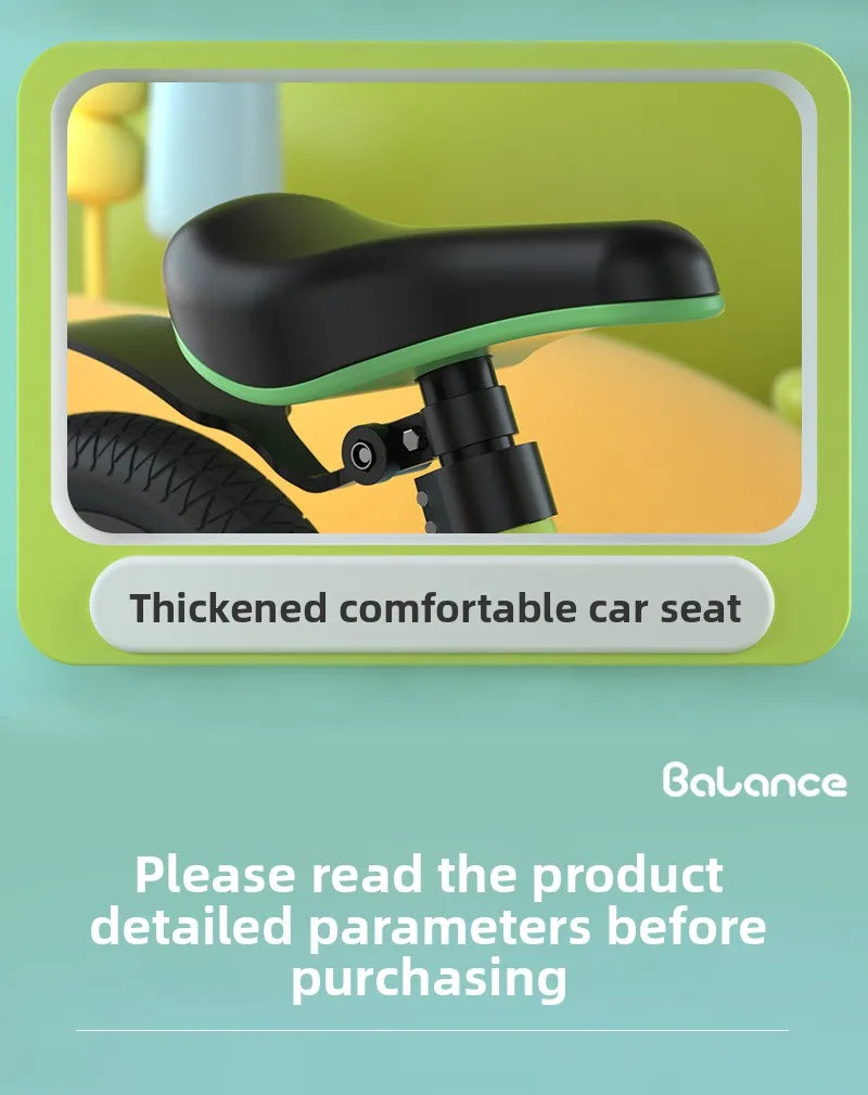 Laufrad für Kinder ohne Pedale, Schiebefahrrad für Babys, Schiebefahrrad für Kinder, Fahrrad