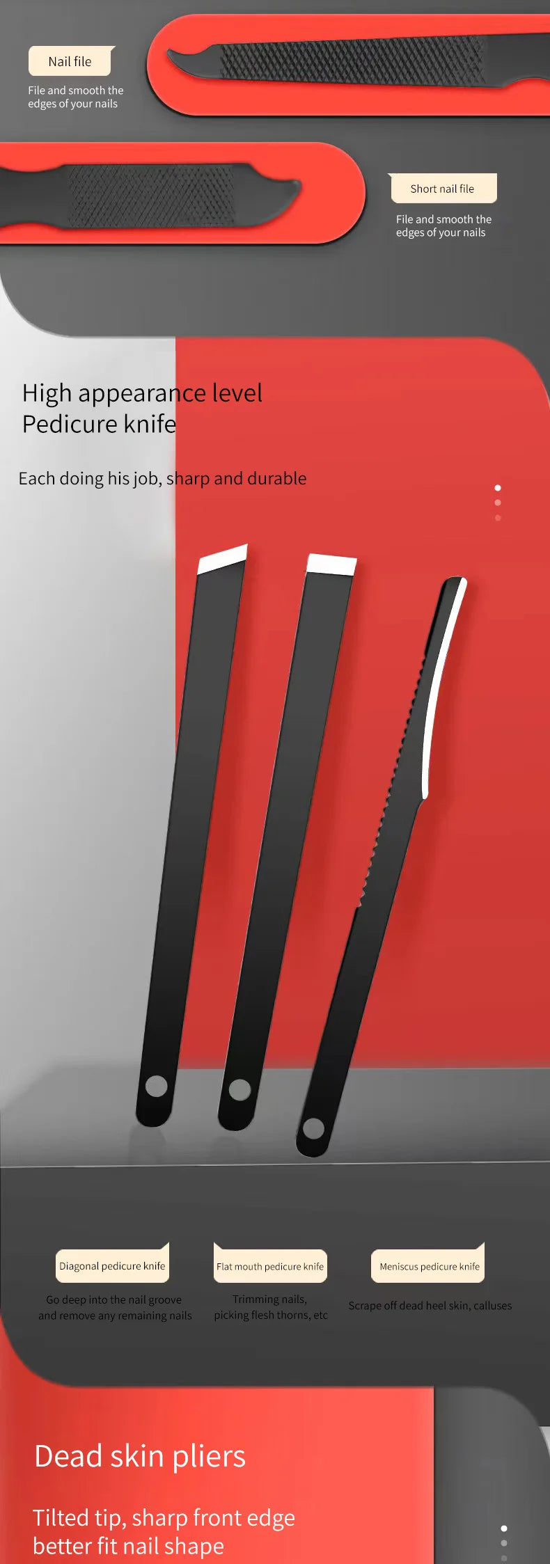 Nagel Clipper Set Set Praktische Schönheit Werkzeuge Nagel Clipper Maniküre Nagel Trimmer Pediküre Messer Ohr Peeling Messer Nagel Maniküre T