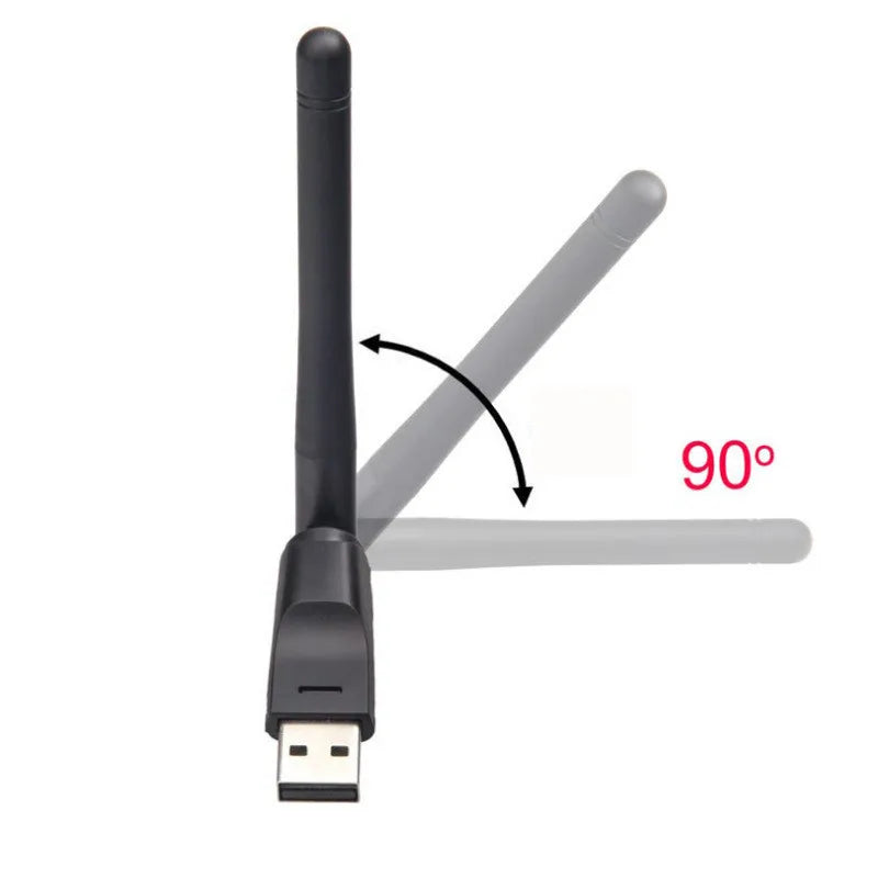 150Mbps Mini USB WiFi Adapter 2,4 GHz Drahtlose Netzwerkkarte 802,11 b/g/n WiFi Empfänger LAN Dongle für Set Top Box RTL8188