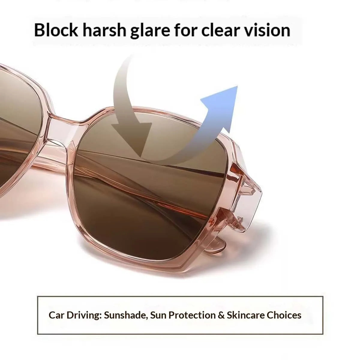 1 Stück Sonnenbrille zum Überziehen von Brillen, polarisiert, für Männer und Frauen, Wrap-Around-Brille, UV400-Schutz für Autofahren und Outdoor-Aktivitäten T01