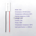 TEC1-06310 Super elektronische kälte film Peltier Seebeck reaktion film ultra-niedrigen temperatur 20*40mm