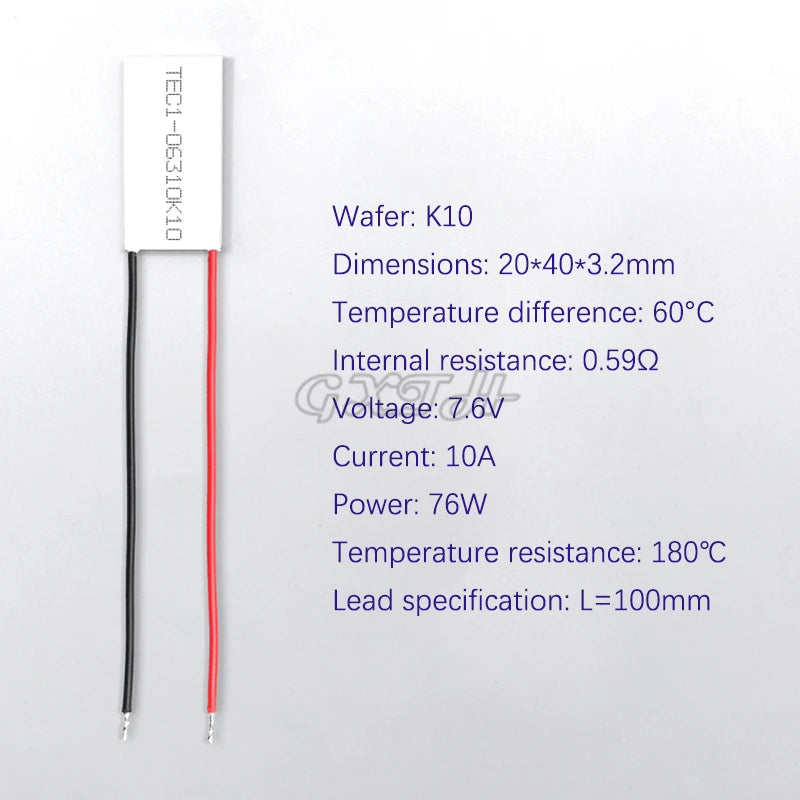 TEC1-06310 Super elektronische kälte film Peltier Seebeck reaktion film ultra-niedrigen temperatur 20*40mm