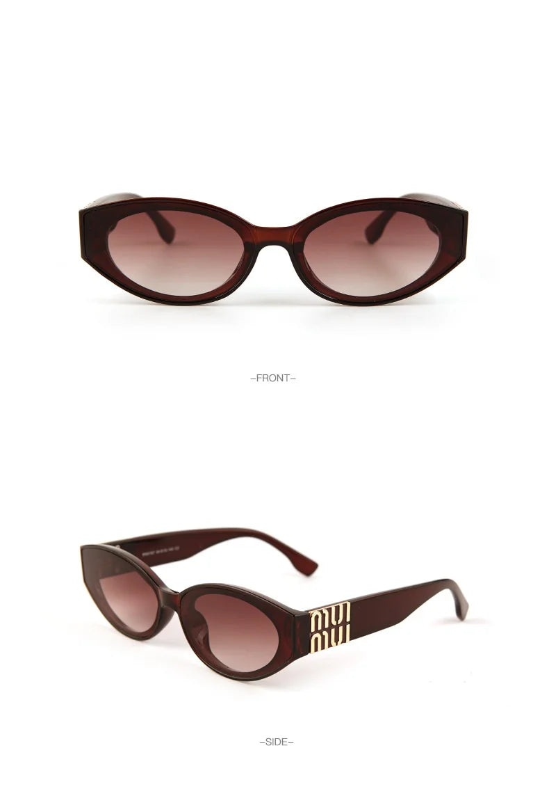 2025 Glamouröse Mode-Sonnenbrille für Damen Luxuriöse Ovale Designer-Brille für Herren Trendige Klassische Marken-Unisex-Brille UV400-Schutz