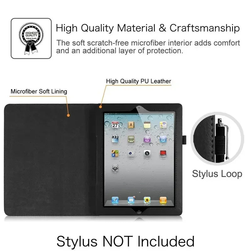 Für iPad 2 3 4 Fall PU Leder Tablet Abdeckung für iPad 9,7 6th 10,2 8th 9th 11th 2025 Air 11 2 3 4th 5th 10,9 Pro 11 Funda Capa