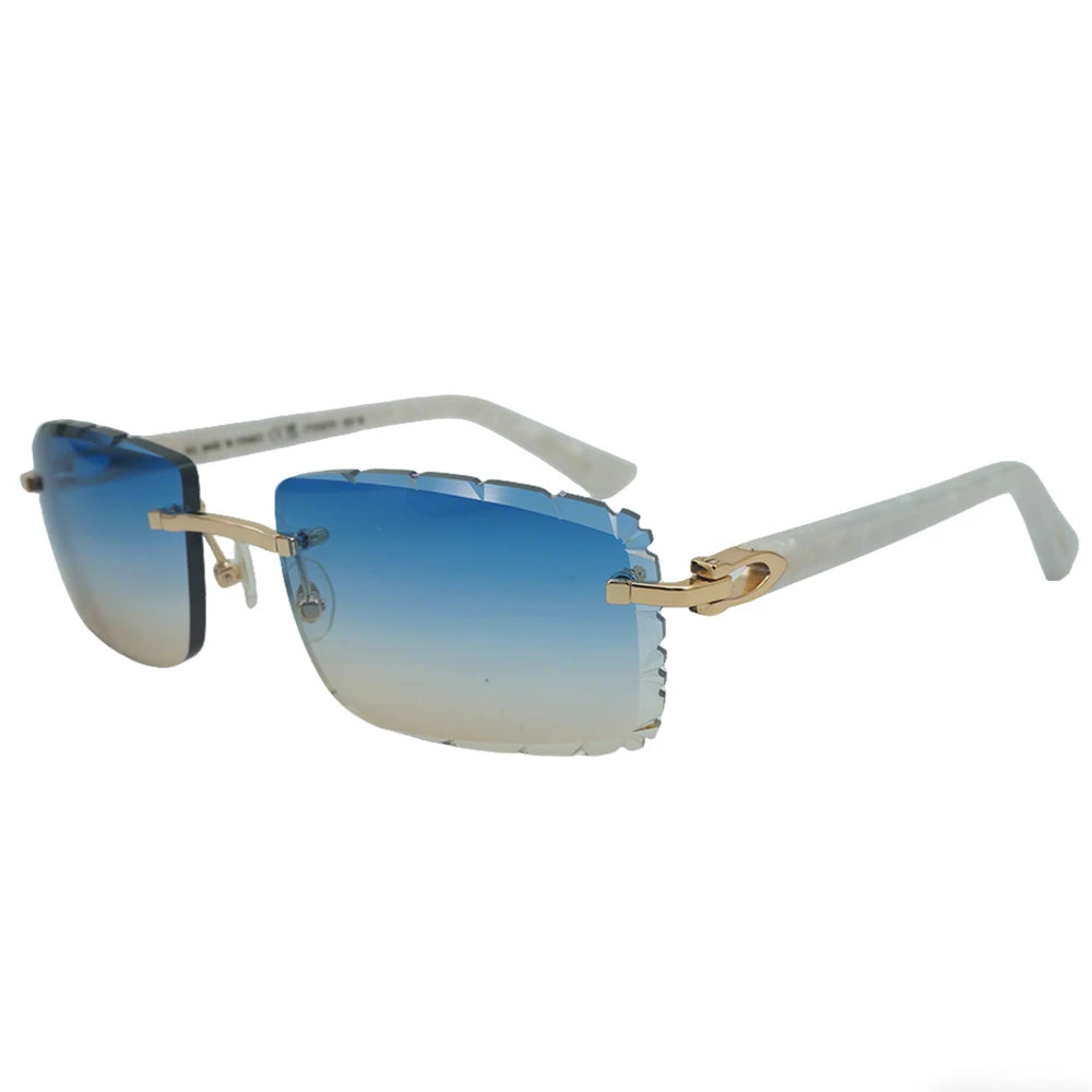 Sonnenbrille mit schlanken Metallrahmen: UV400-Schutz, trendiges Design für den täglichen und draußenbereich, schlanke Metall-Sonnenbrille