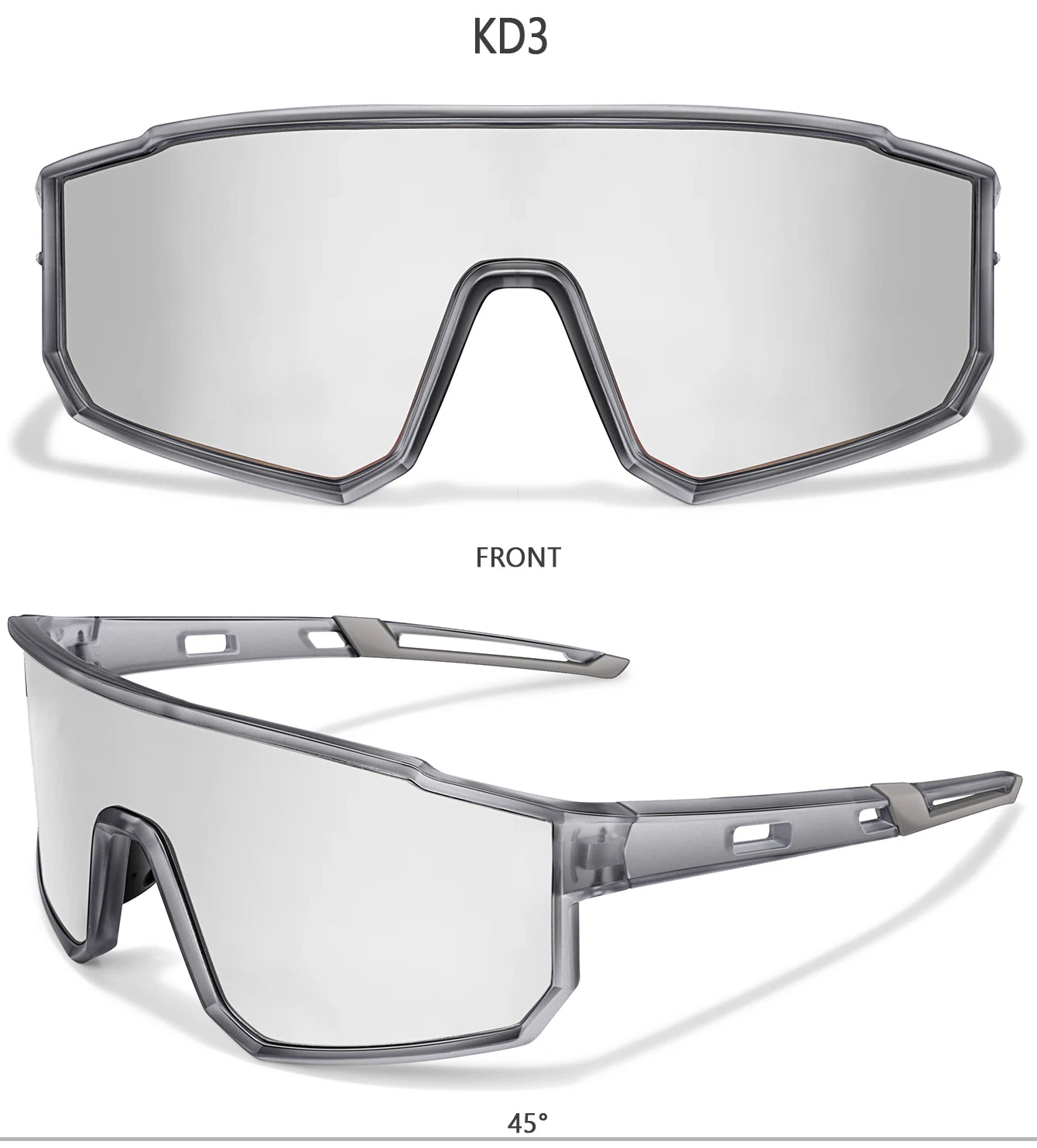 Trendige Angel-Sonnenbrille für Damen und Herren, lässige, winddichte Brille mit UV-Schutz für Outdoor-Sportarten, Laufen, Radfahren