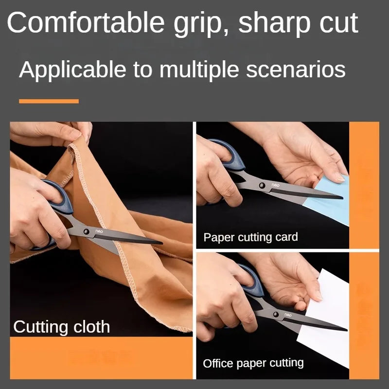 Deli 210/175mm Schwarz Edelstahl Schere Business Büro Schreibwaren Hause Schneider Schere Küche Messer Cutter Schneiden Werkzeug