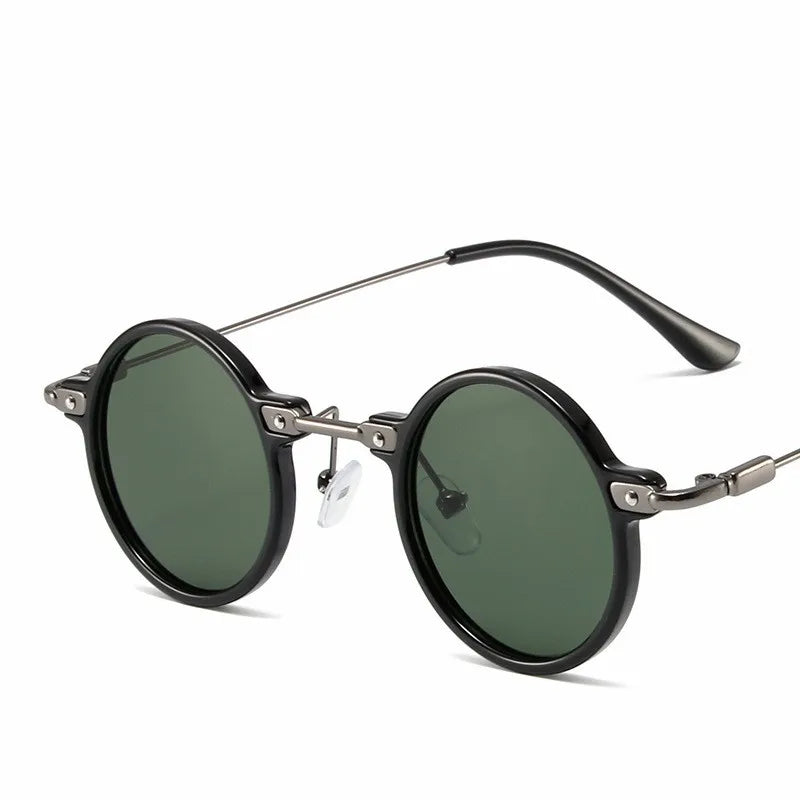 Runde Sonnenbrille für Männer Frauen Retro Steampunk Sonnenbrille männlich weiblich Marke Designer Metallrahmen Brillen Sonnenbrillen oculos de sol