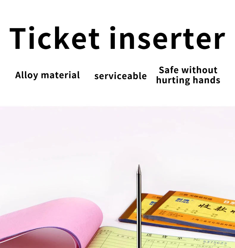 Bill Fork Desk Receipt Memo Holder Ticket Paper Summons Fork Spike Stick for Restaurant Kitchen Check Spindle Ticket Stabber