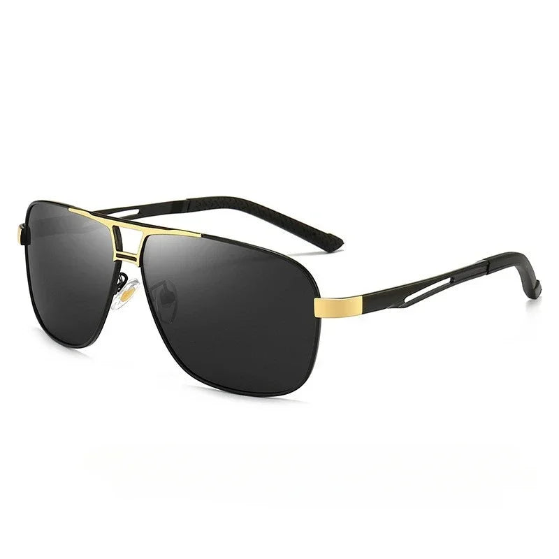 1PC Top Aluminium Magnesium Platz Polarisierte Photochrome Sonnenbrille Männer Sonnenbrille Sicherheit Fahren Oculos De Sol Masculino