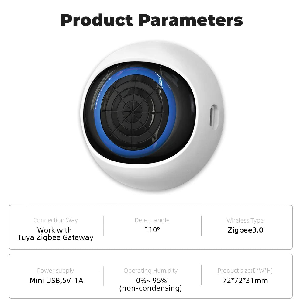 Intelligente Radar Radar Welle Tuya Zigbee Menschliche Anwesenheit Sensor 5,8G Millimeter Welle Sinn Sonde Induktion Detektor Smart Verknüpfung